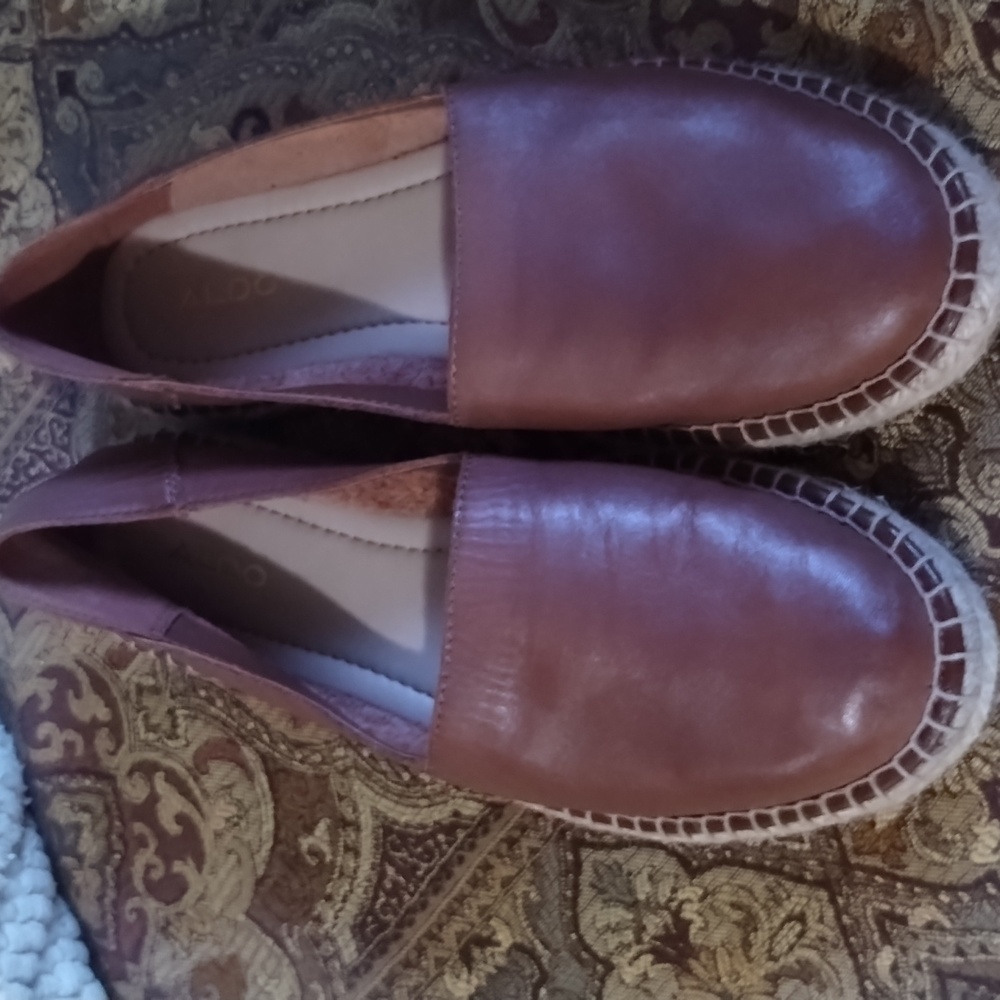 Aldo Women's Brown Leather Loafers